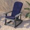 Flash Furniture Gray Adirondack Rockers - Blue Cushions, 2PK 2-JJ-C14705-CSNBL-GY-GG - alternate 5
